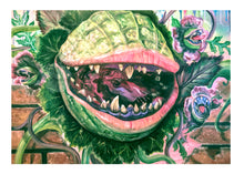 Load image into Gallery viewer, "Mean and Green" Fine Art Print by Scribble Creatures