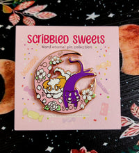 Load image into Gallery viewer, "Honey Moon" 1.5" Enamel Pin by Scribble Creatures