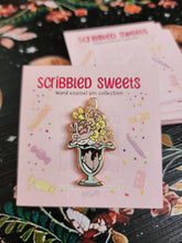 Load image into Gallery viewer, "Ice Crean Bun-dae" 1.5" Enamel Pin by Scribble Creatures