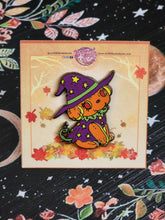 Load image into Gallery viewer, "Witchy Pupkin" Hard Enamel Pin by Scribble Creatures