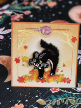Load image into Gallery viewer, "Very-Scaredy Cat" Hard Enamel Pin by Scribble Creatures