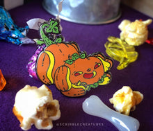 Load image into Gallery viewer, "Gourdin' Snacks" Hard Enamel Pin by Scribble Creatures