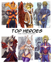 Load image into Gallery viewer, Top Heros - Pick Your Favorite! (Top 5 + All Might available)