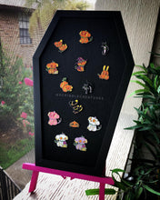 Load image into Gallery viewer, "Fall-ing Pupkin" Hard 1.5 Hard Enamel Pin by Scribble Creatures