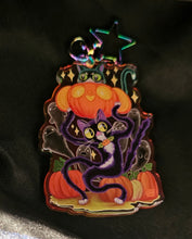 Load image into Gallery viewer, &quot;Graveyard Carry Cats&quot; Acrylic Charm by Scribble Creatures
