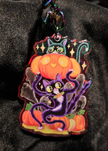 Load image into Gallery viewer, &quot;Graveyard Carry Cats&quot; Acrylic Charm by Scribble Creatures
