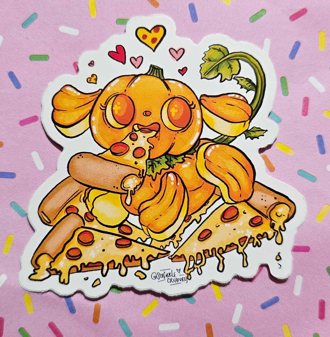 Pupkin Pizza Sticker by Scribble Creatures