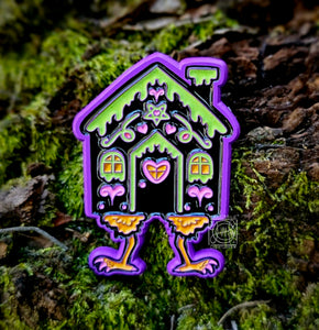 PRE-ORDER!!! "Baba Yaga's House" Original Character Hard Enamel Pin by Scribble Creatures