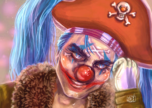 "Buggy the Clown" Original Fan Art Fine Art Print by Scribble Creatures