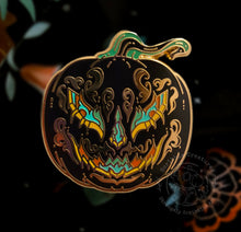 Load image into Gallery viewer, "Dullahan" GITD Original Character Hard Enamel Pin by Scribble Creatures
