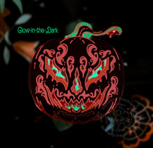 Load image into Gallery viewer, "Dullahan" GITD Original Character Hard Enamel Pin by Scribble Creatures
