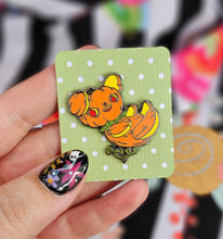 Load image into Gallery viewer, &quot;Fall-ing Pupkin&quot; Hard 1.5 Hard Enamel Pin by Scribble Creatures
