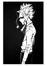 Load image into Gallery viewer, &quot;Monochrome Toshinori&quot; MHA Manga Fine Art Print by Scribble Creatures
