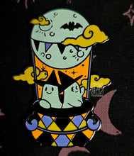 Load image into Gallery viewer, &quot;Moon Balloon&quot; GITD Original Character Hard Enamel Pin by Scribble Creatures
