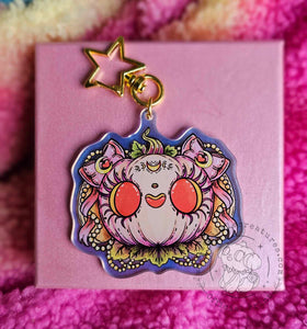"Princess Honey" in Pink - Acrylic Charm by Scribble Creatures