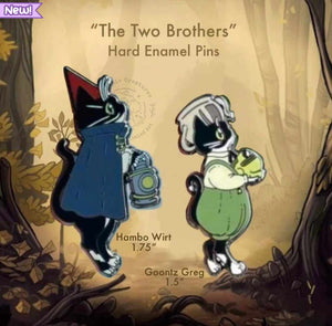 "The Two Brothers" New OTGW inspired Hard Enamel Pin Set by Scribble Creatures