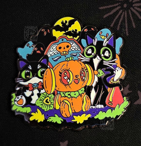 "Trick or Trio" Original Character Hard Enamel Pin by Scribble Creatures