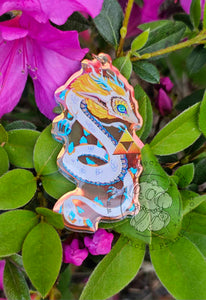 Light Dragon Zelda Rainbow Mirror Acrylic Charm by Scribble Creatures