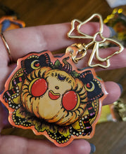 Load image into Gallery viewer, &quot;Princess Honey&quot; in Orange - Acrylic Charm by Scribble Creatures
