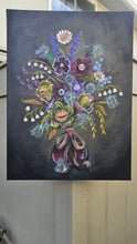Load image into Gallery viewer, "Spooky Boo-quet II" Original Canvas Painting by Scribble Creatures
