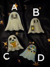 Load image into Gallery viewer, Ghost Collection -  mini original character painting by Scribble Creatures
