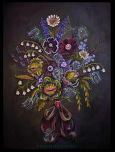 Load image into Gallery viewer, "Spooky Boo-quet II" Original Canvas Painting by Scribble Creatures

