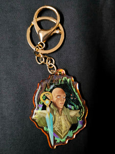 "The Dread Wolf" Solas Dragon Age Rainbow Mirror Acrylic Charm by Scribble Creatures