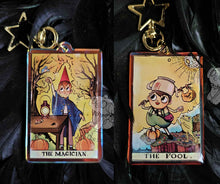 Load image into Gallery viewer, &quot;Tarot: The Fool / The Magician&quot; Over the Garden Wall Wirt Greg Harvest Charm by Scribble Creatures

