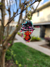 Load image into Gallery viewer, &quot;Spring Umbrella&quot; Acrylic Charm by Scribble Creatures
