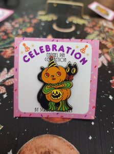 "Gimme!" Celebration Collection Enamel Pin by Scribble Creatures