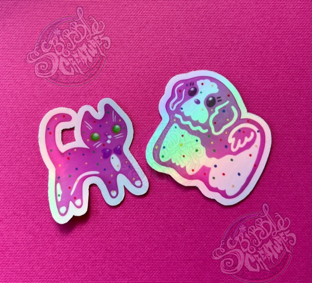 Animal Circus Cookie Honey and Hambo Stickers by Scribble Creatures