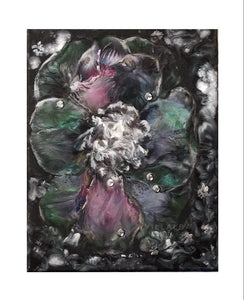 "Abstract Jewel Tone Flower" (Original Painting)