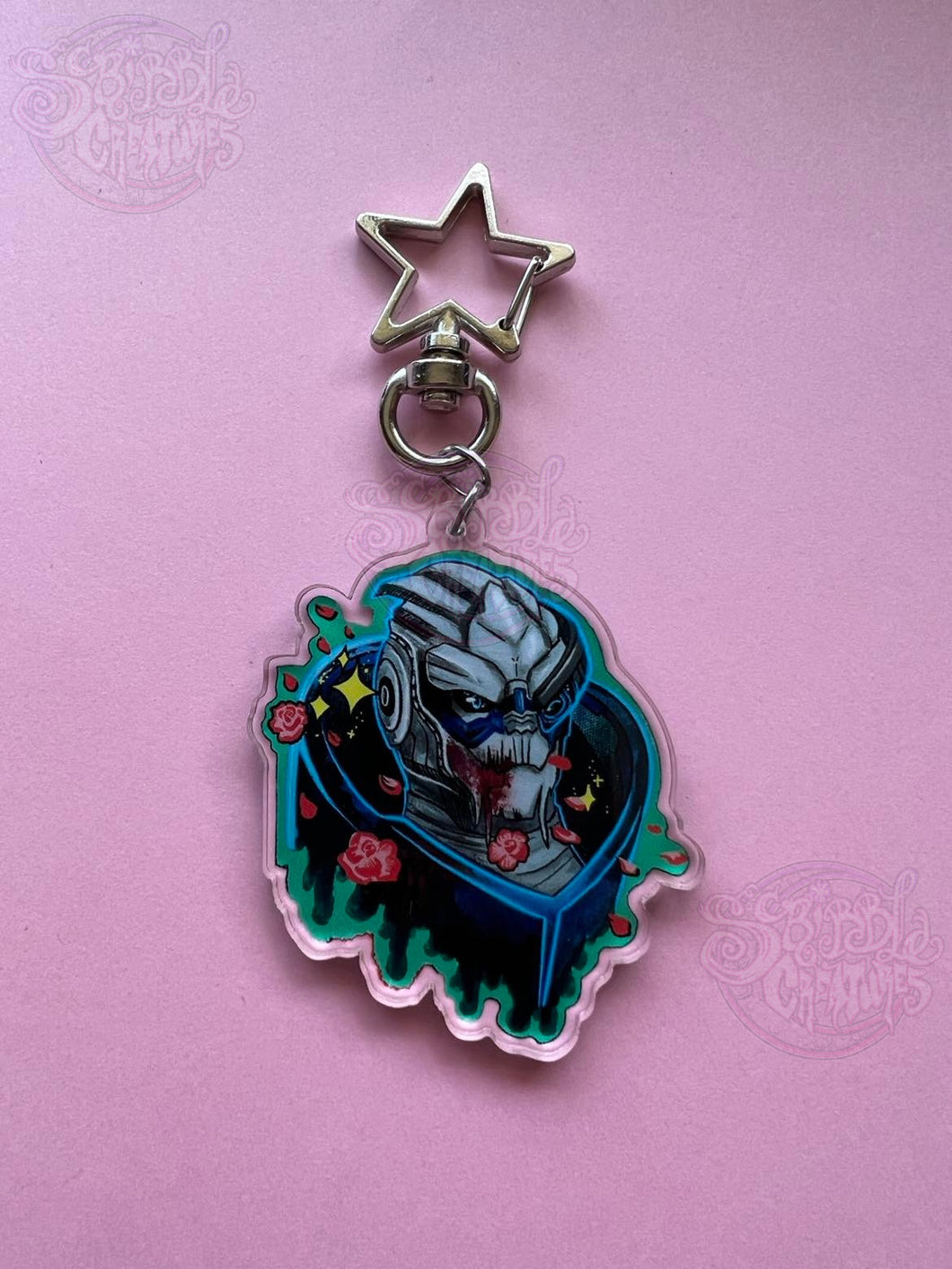 No Shepard without Vakarian Acrylic Charm by Scribble Creatures
