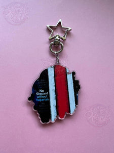 No Shepard without Vakarian Acrylic Charm by Scribble Creatures