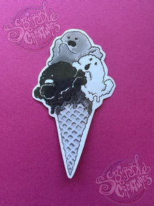 Ice Scream Sticker by Scribble Creatures