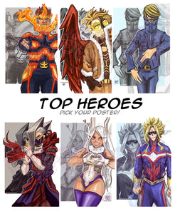 Top Heros - Pick Your Favorite! (Top 5 + All Might available)