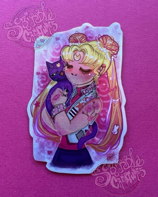 Punky Usako Sticker by Scribble Creatures