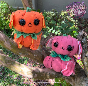 **IN STOCK** Handmade Pumpkin Puppy Doll by Scribble Creatures