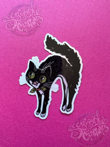 Very Scaredy Cat Sticker by Scribble Creatures