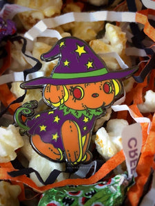 "Witchy Pupkin" Hard Enamel Pin by Scribble Creatures