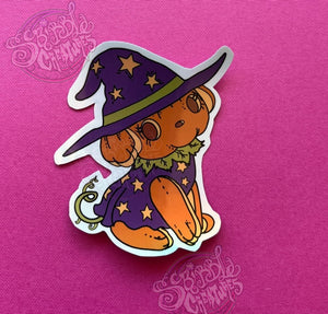 Witchy Pupkin Sticker by Scribble Creatures