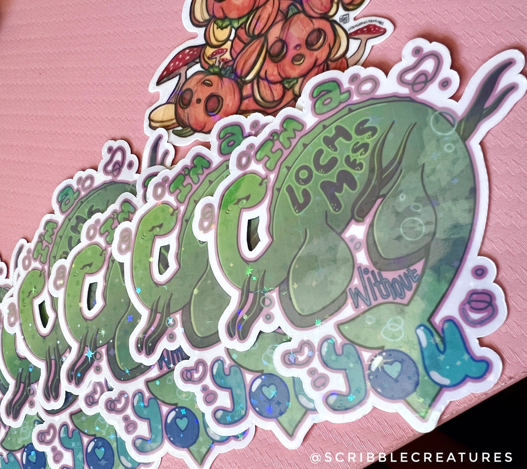 Loch Mess Sticker by Scribble Creatures
